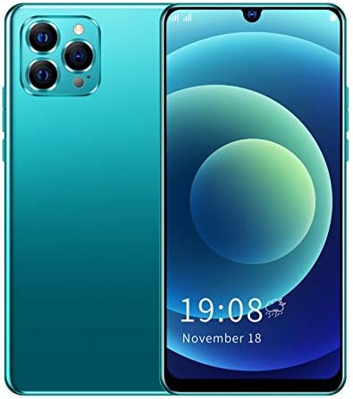 IP12 PRO+ Unlocked Smartphone, 6.26in HD Waterdrop Screen Mobile Phone, 1+8G Dual Sim Cell Phone with Face Recognition for Android 10.0