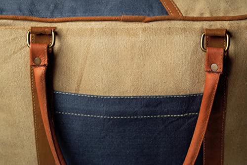 Kobolo Sitzpouf eckig Pouf Sitzwüfel Hocker - Chateau - aus Canvas - mit Applikationen
