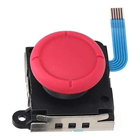 Cerlingwee Joystick Replacement, Wear Resistant Portable Easy To Install Lightweight Joystick Thumb Stick Compact for Switch Lite Controller(red) Cover