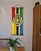 Harry Potter Style Striped Banner - Slytherin Flag 43in x 16in - High Quality Wall Scroll - Ready to Hang - Perfect Barware Man Cave Gift - Unique HP Collectible Accessories