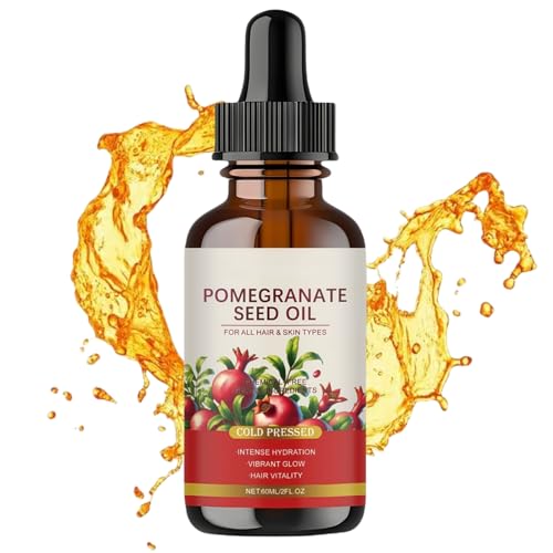 Kaltgepresste Pomegranate Seed Oil, Granatapfelkernöl, Für Gesicht & verbessertes Haut-Bild, Natürlicher Premium Extrakt, Verbessert die Elastizität der Gesicht und Körper Haut&Fördert gesundes Haar