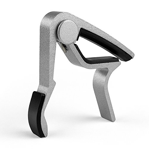 Debonice Capodastre de Guitare Alliage Capo de Guitare pour Guitare Acoustique Électrique,Ukulele, Basse (Argent) - Les Beatles, Paul McCartney, John Lennon, RIngo Starr, George Harrison Debonice Capodastre de Guitare Alliage Capo de Guitare pour Guitare Acoustique Électrique,Ukulele, Basse (Argent)