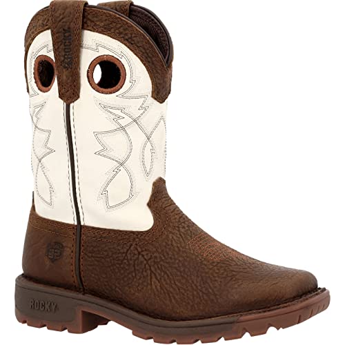 ROCKY Big Kid's Legacy 32 Western Boot Size 5.5(M) Dark Brown