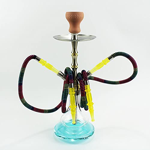 Rteanb Single/Double Pipe Arabic Shiftah Bar Doppelleute Aluminiumhuka, zum besseren Shisha-Hukahn Rauchergenuss… – Bild 6
