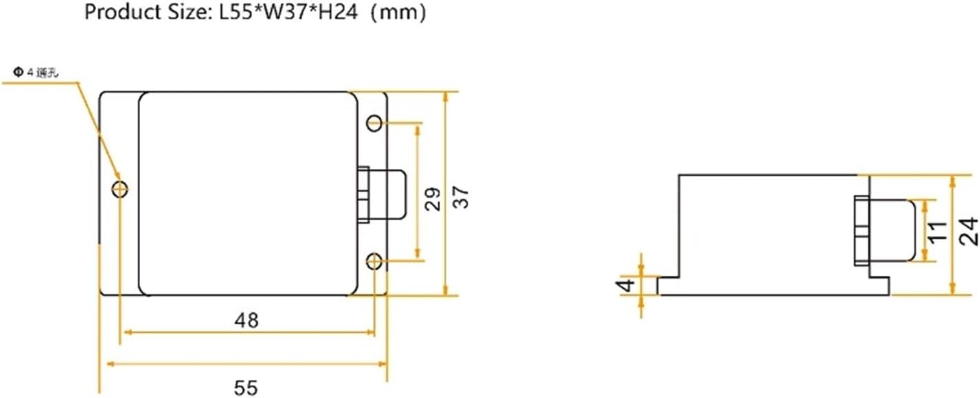 Dual Axis Inclinometer, 2 Axis Tilt Sensor Angle Sensor Digital Clinometer Sensor