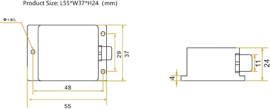 Dual Axis Inclinometer, 2 Axis Tilt Sensor Angle Sensor Digital Clinometer Sensor
