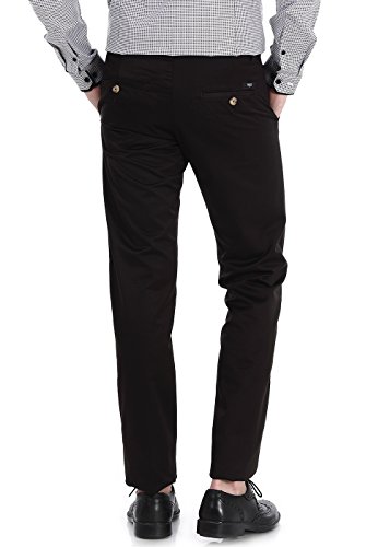 Image of BASICS Premium Cotton Stretch Formal Trousers for Men | Office Pants