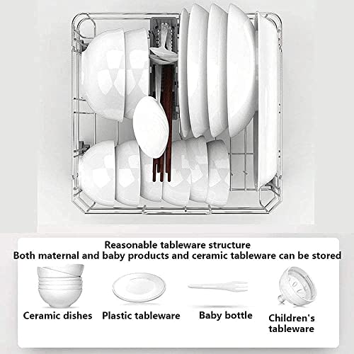 Aanrecht vaatwasser, draagbare vaatwasser Watertank, geen aansluiting nodig, 6 programma's, 360 ° dubbele spray, mini… - Afbeelding 4