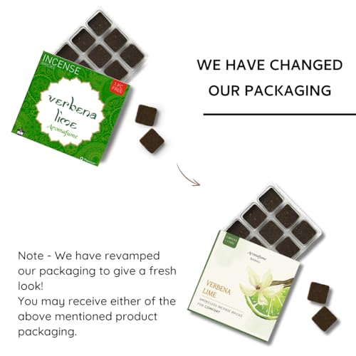 Image of Verbena Lime Incense Bricks (3 x 9 Bricks) Refill Pack by Aromafume | Ideal for Mood upliftment, Positivity, Meditation, Purification of The Environment, Foul Odor Elimination, Relaxation| Refill Pack