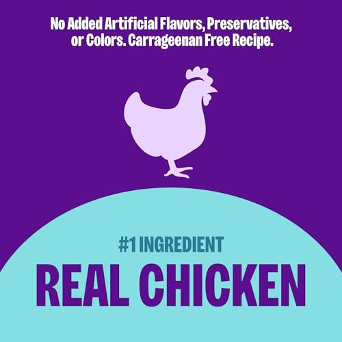 Image of Wellness Appetizing Shredded Flaked Adult Wet Cat Food, Natural, Protein Rich, Grain Free, Chicken and Egg Recipe, 2.8 oz, Pack of 8 Pouches