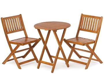 folding bistro table and chairs