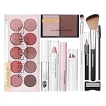 All in One Makeup Set for Women - Complete Make Up Kit with Mascara, Eyebrow Gel, 10-Colour Eyeshadow Palette, Concealer, Highlight Blush, Lipstick, Brushes and Eyeliner - Gift for Beginners