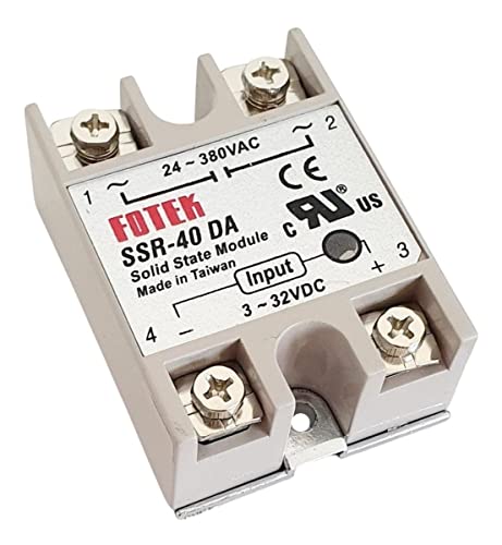 Rele de Estado Sólido 40A - SSR-40DA 380V 3-32V - FOTEK