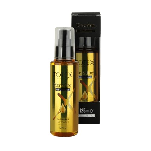 Totex KERATIN Hair Care Serum I Keratin Haarpflege Serum I geschädigtes Haarreparatur Serum - Anti Spliss I 125ml (1 Stück)