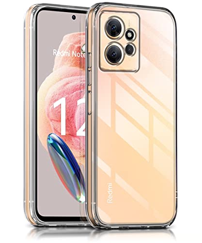 Image of WOW IMAGINE Crystal Clear Transparent Back Case Cover for Xiaomi Redmi Note 12 4G | Full Device & Camera Protection Shockproof TPU | Flexible Silicone Back Cover Case - Transparent