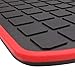 San Auto Car Floor Mat Rubber Custom Fit for Audi A3 / S3 2015-2020 / A3 Sportback E-TRON 2016-2019 / RS3 2017-2020 Black Red Auto Floor Liners All Weather Heavy Duty Odorless