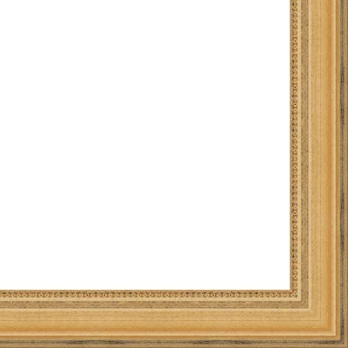 CountryArtHouse Picture Frame Moulding (Wood) 100ft bundle - Traditional Gold Finish - 1.5