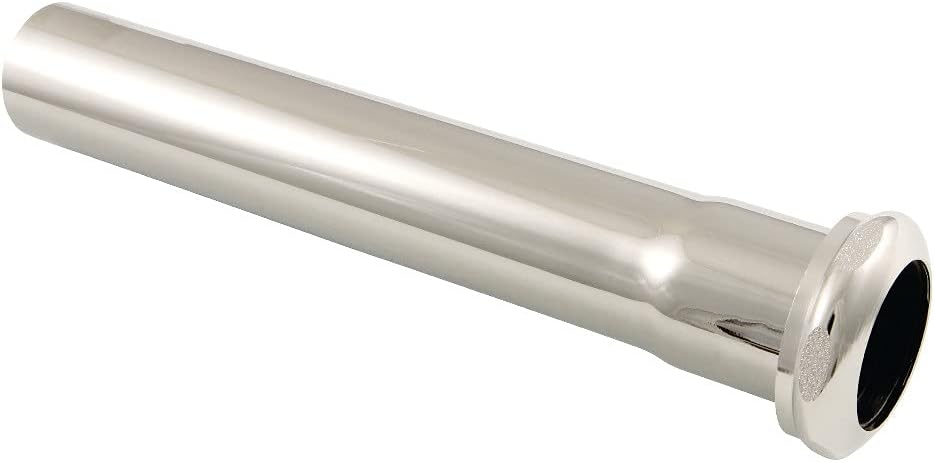 Fauceture Century 8 in. x 1.25 in. O.D. Slip Joint Brass Extension Tube Polished Nickel