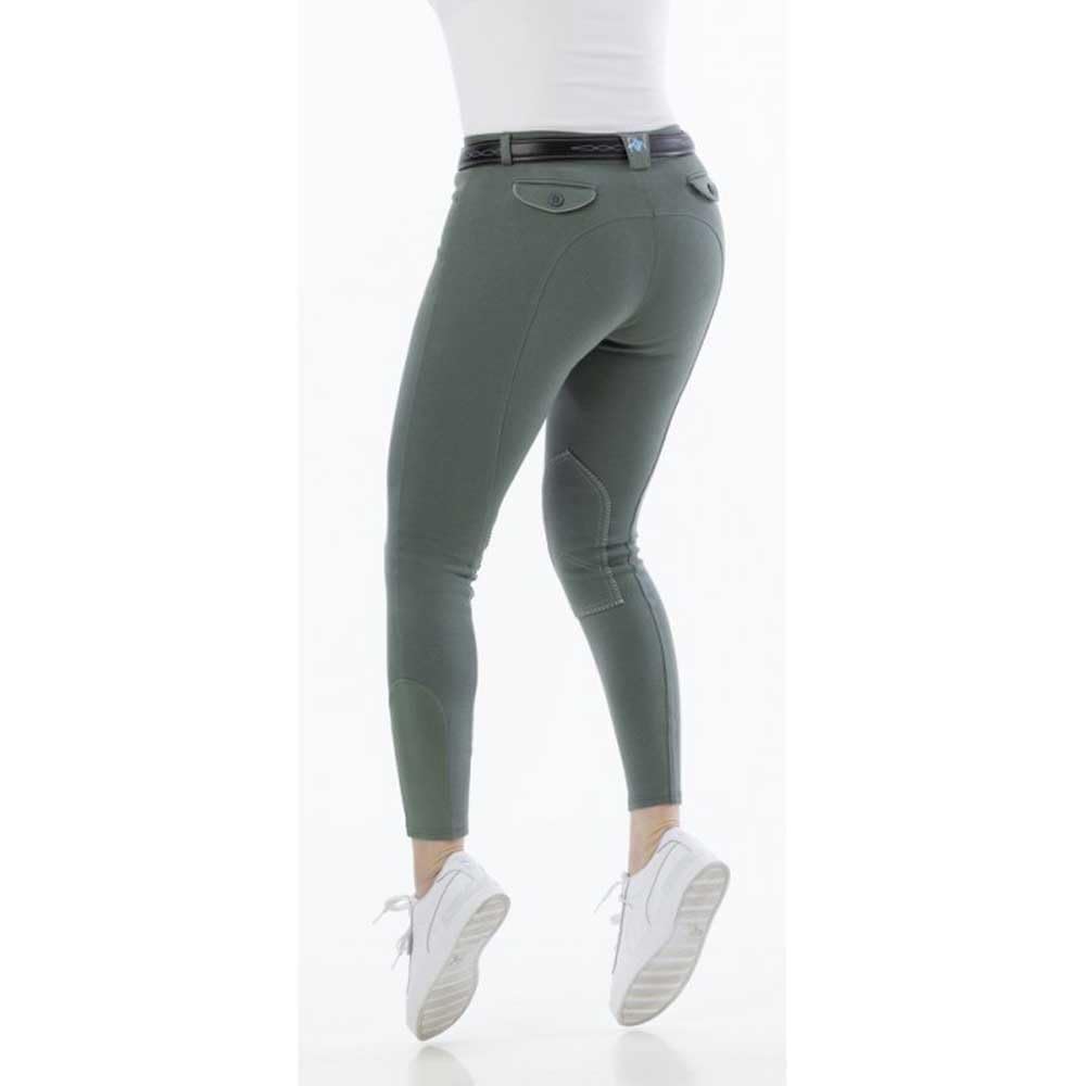 Riding World - Pantalones de equitación para mujer y niños Alexandrie | Pantalones de equitación con ribete en las rodillas de tela | con bolsillos delanteros | Leggings de equitación en seis colores