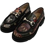 DOGO Penny Loafers for Women - Handmade and Vegan Platform Loafers for Women, Pure Reflection Design, Size 8
