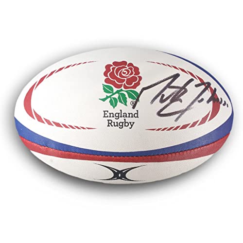 Exclusive Memorabilia Martin Johnson Signed England Rugby Ball
