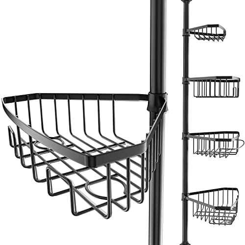 EDELHAND© Nero Mensola telescopica per doccia per