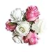 Produktbild Unechte Blumen,Künstliche Deko Blumen Rosennie Künstliche Blumen kunstblumen Braut Hochzeitsblumenstrauß 1 Strauß von 6 künstliche Pfingstrose Blumen für Dekoration & Wohnaccessoires (Mehrfarbig)