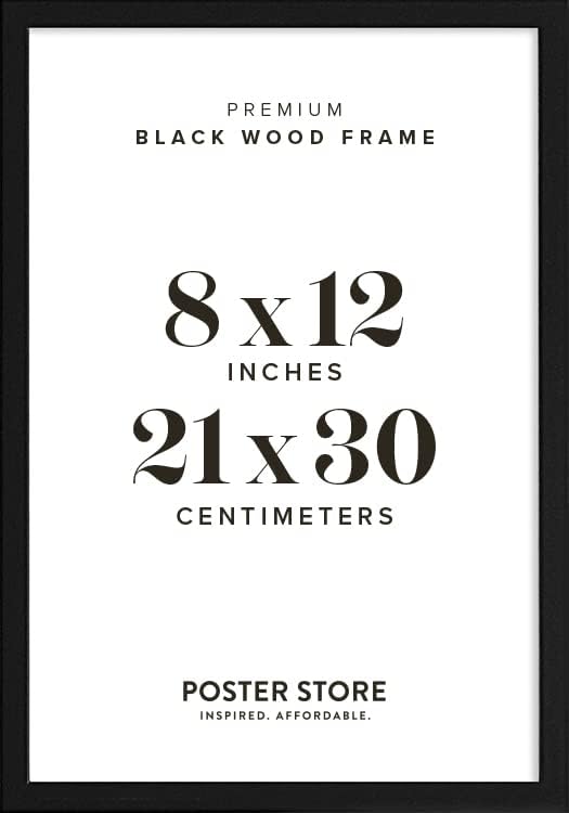 Wooden Frame in Black (30x40 cm) - Picture Frames Wood - Photoframe for Photo Wall, Picture Gallery, Photo Collage and more