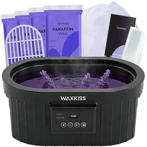 Paraffin Wax Machine for Hand and Feet, Waxkiss 5000ml Paraffin Bath with Lavender Paraffin Wax Warmer for Professional Spa & Arthritis Treatment At Home