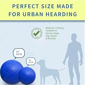Herding Ball for Dogs, 20" Collie Ball for Blue Heelers Australian Shepard Cattle Dog Horse Balls for Play Herding Ball | Herding Ball Horse Dog Toys Gifts Herding Ball for Dogs 20 Collie Ball for Blue Heelers Australian Shepard Cattle Dog Horse Balls for Play Herding Ball Herding Ball Horse Dog Toys Gifts
