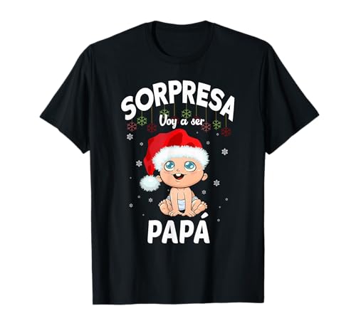 Navidad Funny SORPRESA.Voy a ser Papa-Pregnancy CAMISETA Camiseta