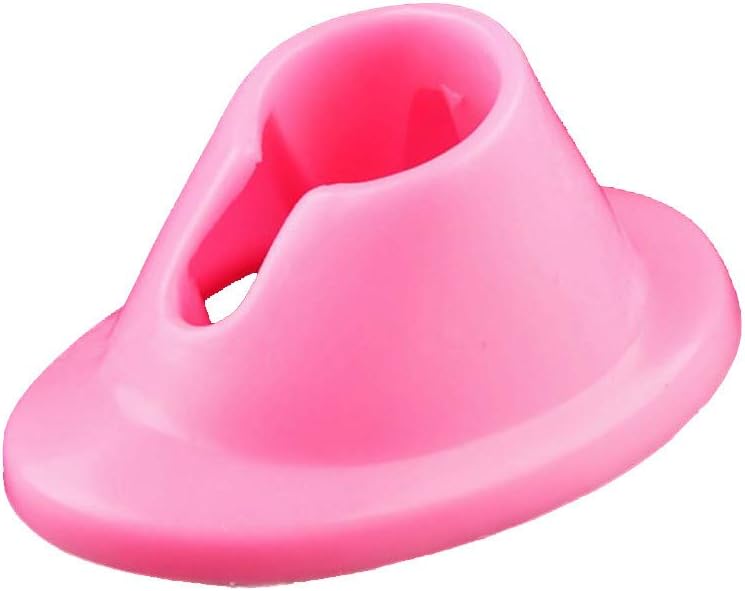 Ktyssp DIY Rubber Nail Gel Polish Holder Display Varnish Bottle Stand Glue Tilter (Pink)