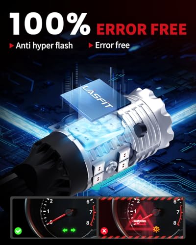 Image of LASFIT 921 LED Bulb Red Third Brake Light Fit for 2019-2026 Ram 1500, Canbus Ready 912 T15 Center High Mount Stop Light 3rd Brake Replacement Anti Hyper Flash, 2pcs