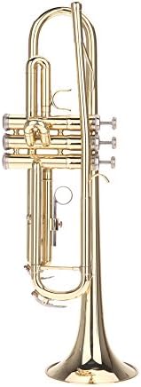 summina Trumpet Bb B Flat Brass Exquisite with Mouthpiece Gloves
