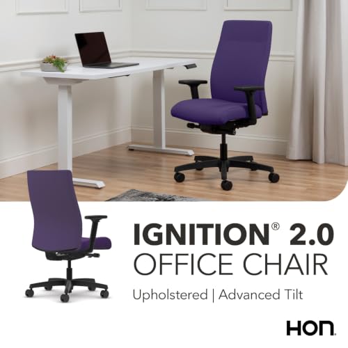 Image of HON Ignition 2.0 Ergonomic Office Chair, Lumbar Support, Desk Chair, Iris