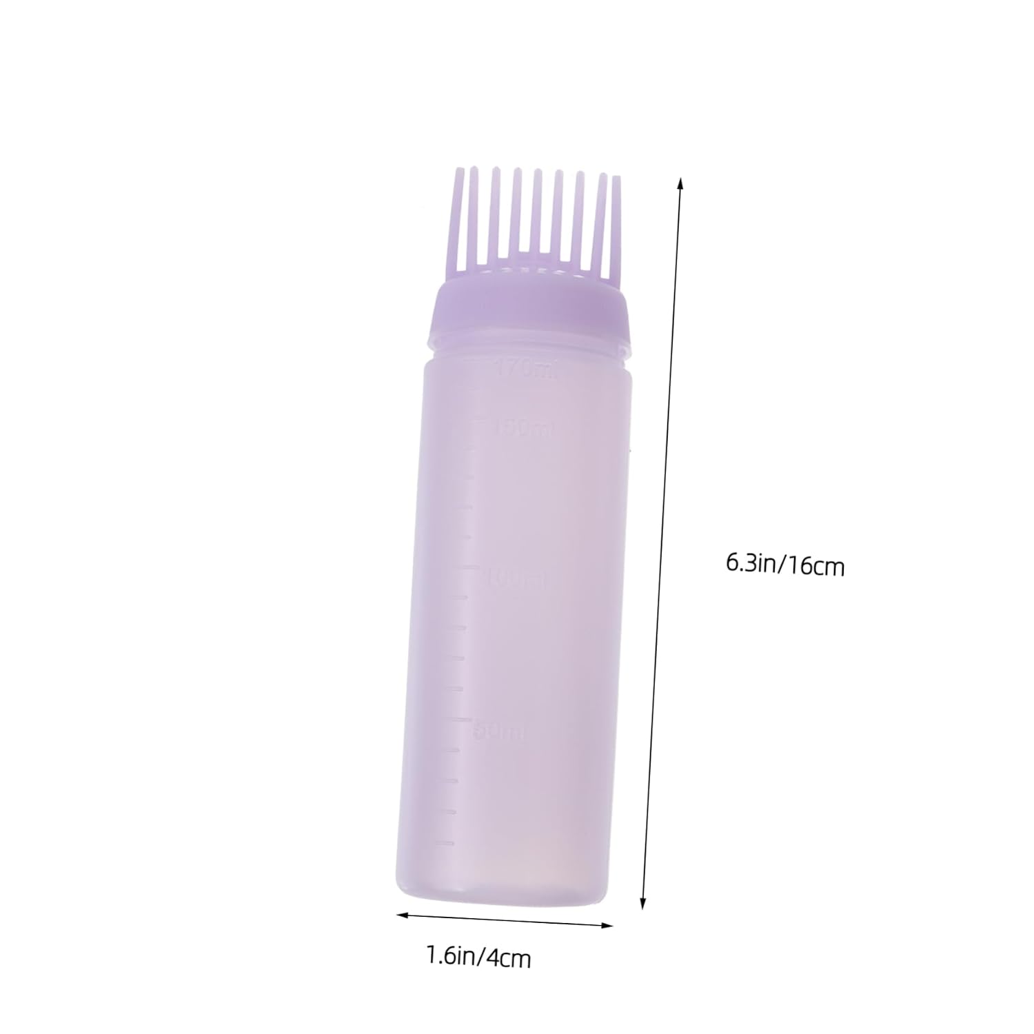6pcs Hair Dye Applicator Bottles with Root Comb Color Application Tools for Hair Salons and Home Use Lightweight and Easy to Store