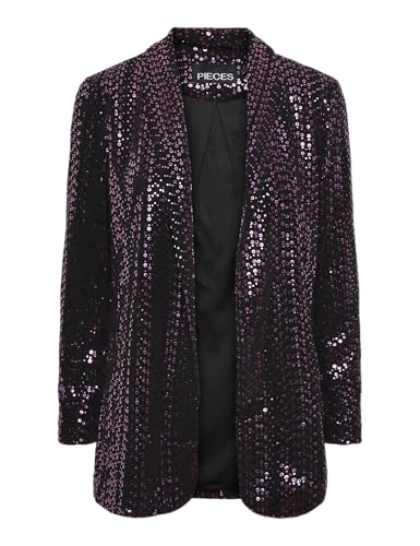 Blazer Pieces Pcsiddy Ls veste de costume boutonnée femme