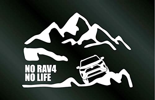 �R��RAV4 50�n �X�e�b�J�[ NO RAV4 NO LIFE (S�T�C�Y) [��]�m�󒍐��Y�n����4 ���u4 �A�g���GDOM