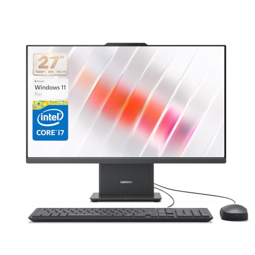 Image of Customized Lenovo IdeaCentre 27 inch FHD All-in-One Business Computer, Intel Core i7-13620H 10-Core, 16 /32 /64GB DDR5, 512GB /1T /2TB SSD, WiFi 6, Bluetooth, 5MP Webcam, KB & Mouse, Windows 11 Pro