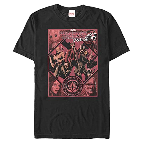 T-shirt Marvel 3XL noir haut manches courtes vêtement grande taille homme