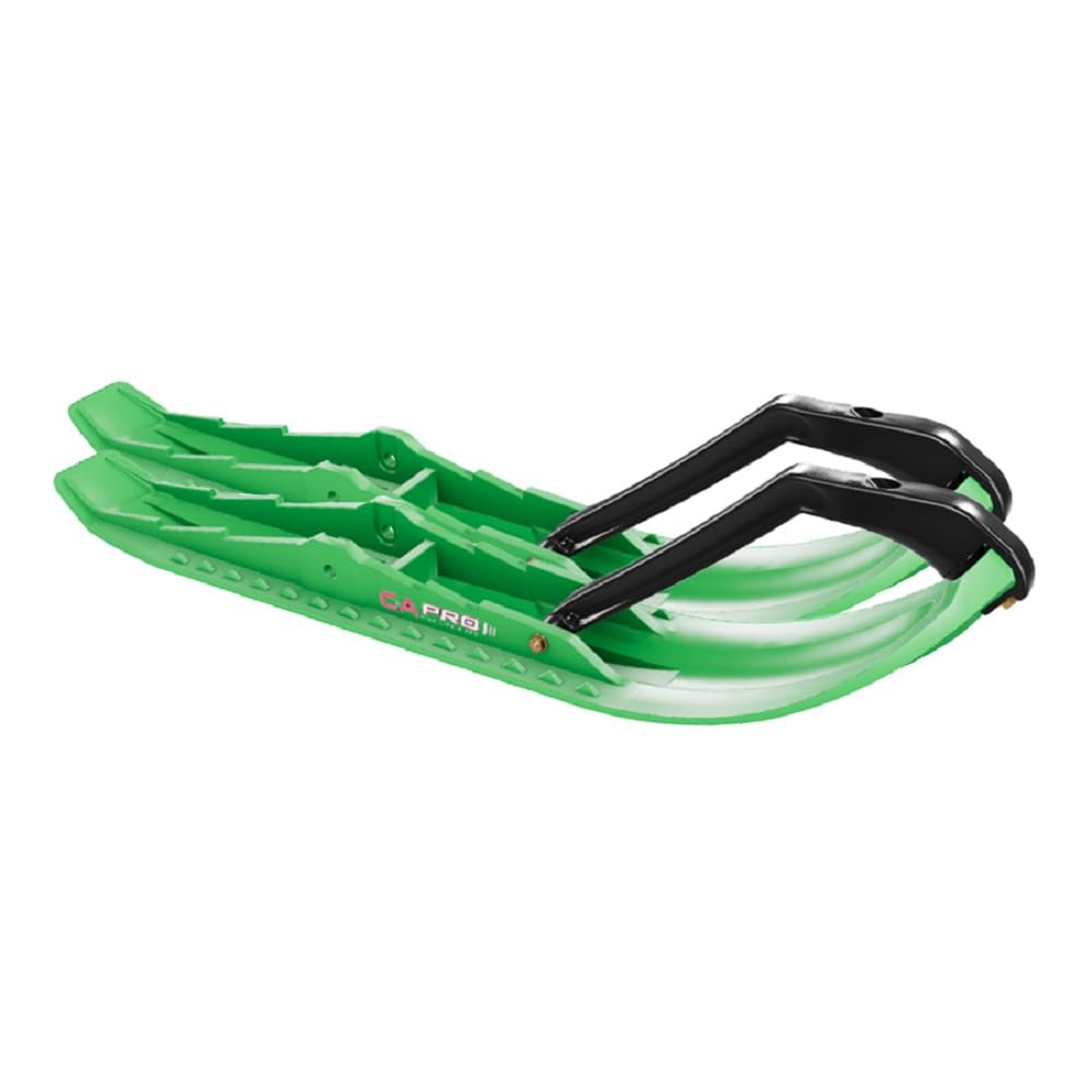 C&A Pro Green TMX Snowmobile Skis w/ 4.5