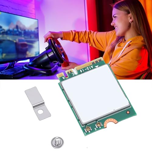 WiFi 6E Card, AX210NGW M.2 Network Card para PC con banda triple 5.3, 2.4G 5G 6G de alta velocidad MU MIMO, compatible con laptops miniatura 2
