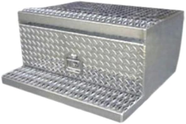 Replacement For PETERBILT 389 GLIDER YEAR 2022 DIAMOND PLATE ALUMINUM TOOLBOX WITH SMOOTH SIDES STYLE STEPS 30 X 30 X 15 INCH by Technical Precision