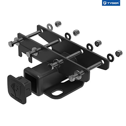 Tyger Auto Tg-Hc2J001B Hitch & Cover Kit Custom Fit 2007-2018 Jeep Wrangler Jk 2 Door & 4 Door Unlimited Factory Style 2 Inch Rear Receiver Hitch Tow Towing Trailer Hitch #TOP2