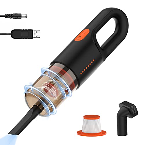 OITUGG Handstaubsauger - kabelloser Handstaubsauger - tragbarer kabelloser Handstaubsauger - tragbarer kabelloser Handstaubsauger mit waschbarem Filter und 2 Düsen - integrierter 2000 mAh Akku Cover
