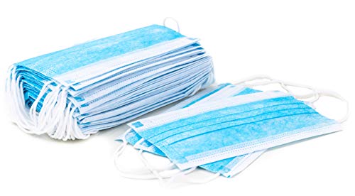 Disposable Face Masks/ 3Ply Safety Face Masks- 500PCS - 3 Layers Blue Protective Face Mask For Daily Use, Breathable Facemasks, Anti-Dust Disposable Mask with Earloop for Personal Care - Thumbnail 3