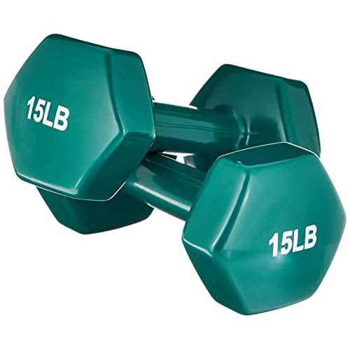 Amazon Basics Vinyl Coated Dumbbell Hand Weights