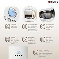 HADEN Kaffemaschine Dorchester White 1,5 l, weiß – Ansicht 3