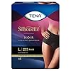Tena Silhouette ondergoed met hoge taille, zwart, 8 stuks