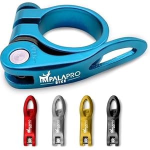 Impalapro Blau 31,8mm Fahrrad Sattelklemme Schnellspanner